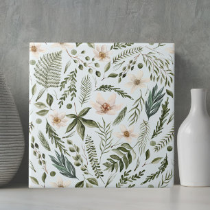 Carreau Motif floral sans couture à l'aquarelle de fleurs