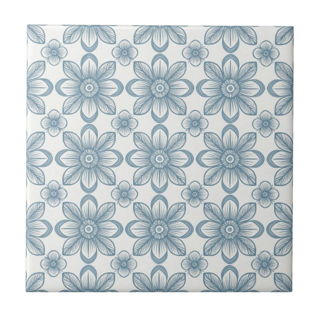 Carreau Motif floral scandinave (Devant)