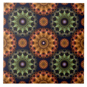 Carreau Motif fractal brillant