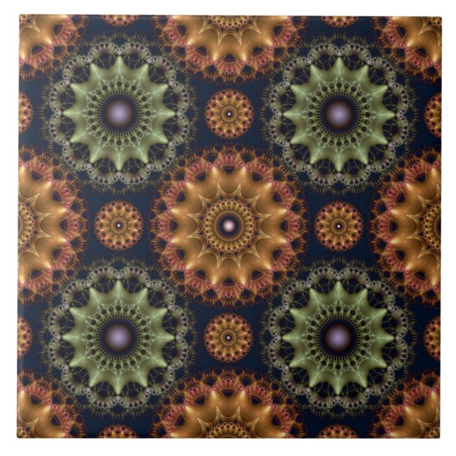 Carreau Motif fractal brillant (Devant)
