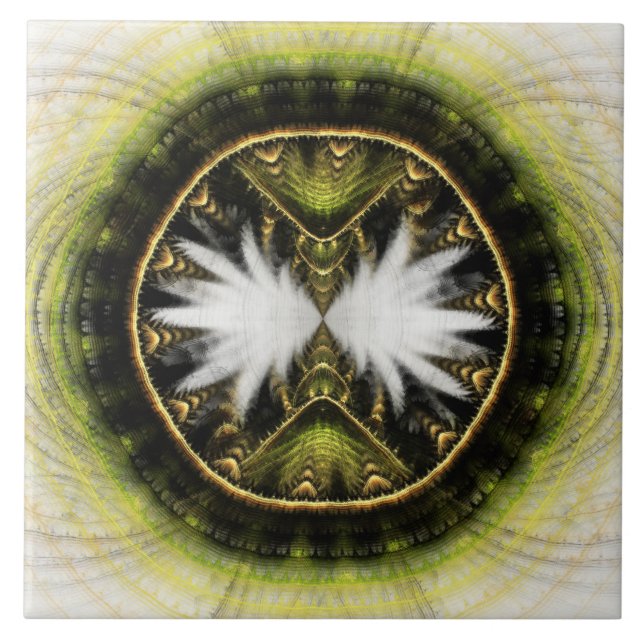 Carreau Motif fractal magique mystique (Devant)
