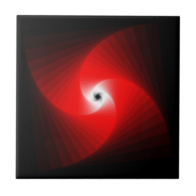 Carreau Motif fractal spiral (Devant)