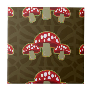 Carreau Motif génial de champignon de champignons