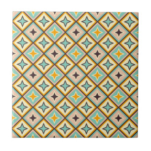 Carreau Motif géométrique abstrait avec des formes de diam