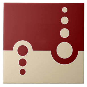 Carreau Motif géométrique abstrait, moderne, cercles