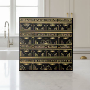 Carreau Motif géométrique Art déco Skyline Pat#9 ID1196