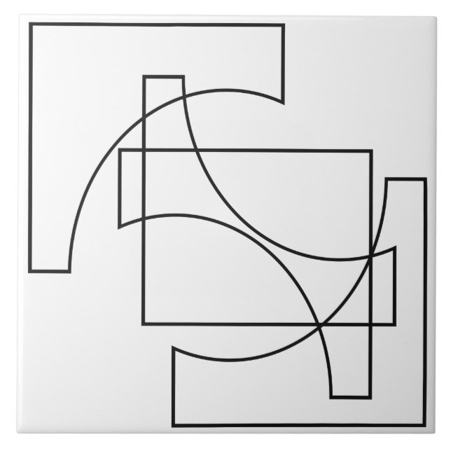 Carreau Motif Géométrique Branché (Devant)