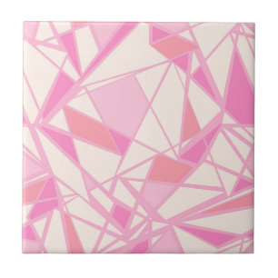 Carreau Motif géométrique couleur abstraite rose 