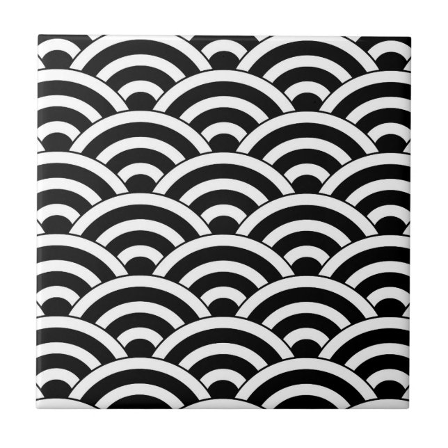 Carreau Motif géométrique d'arche de style moderne du mili (Devant)