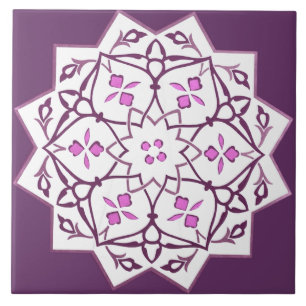 Carreau Motif géométrique de forme vintage d'étoile