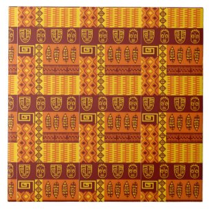 Carreau Motif géométrique de l'art africain