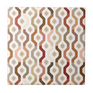 Carreau Motif géométrique de lien de mod de la moitié du