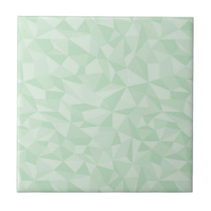 Carreau Motif géométrique de mosaïque verte en bon éta