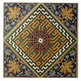 Carreau Motif géométrique floral vintage