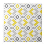 Carreau motif géométrique gris et blanc jaune<br><div class="desc">motif géométrique gris et blanc jaune</div>