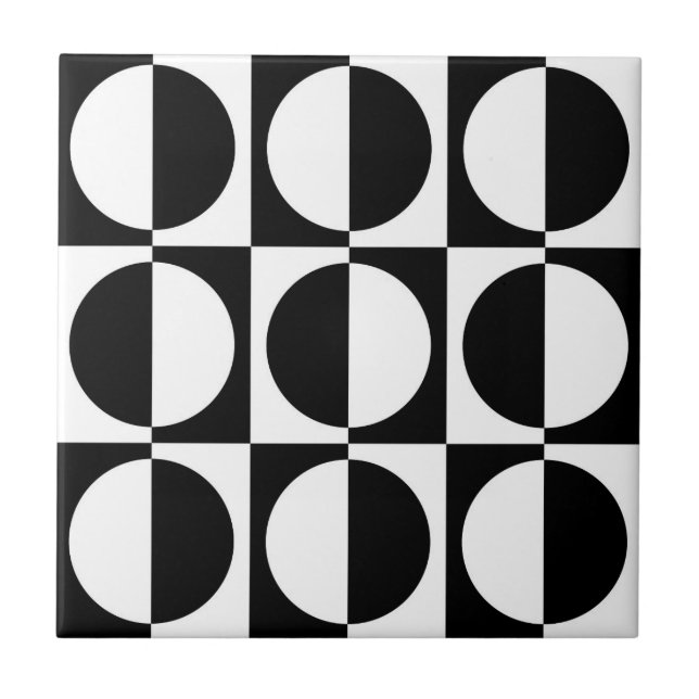 Carreau motif géométrique les années 70 style Vintage rétr (Devant)