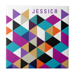 Carreau Motif géométrique moderne et coloré
