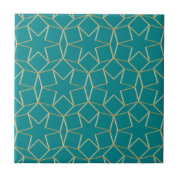 Carreau Motif géométrique Turquoise