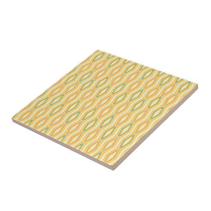 Carreau Motif géométrique vibrant avec des formes hexagona