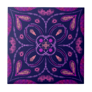 Carreau Motif géométrique violet moderne