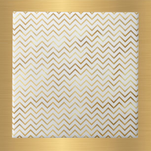 Carreau Motif Glam Gold Chevron