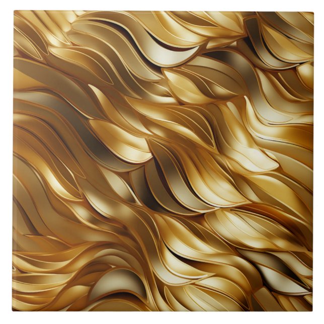 Carreau Motif Gold Wave (Devant)
