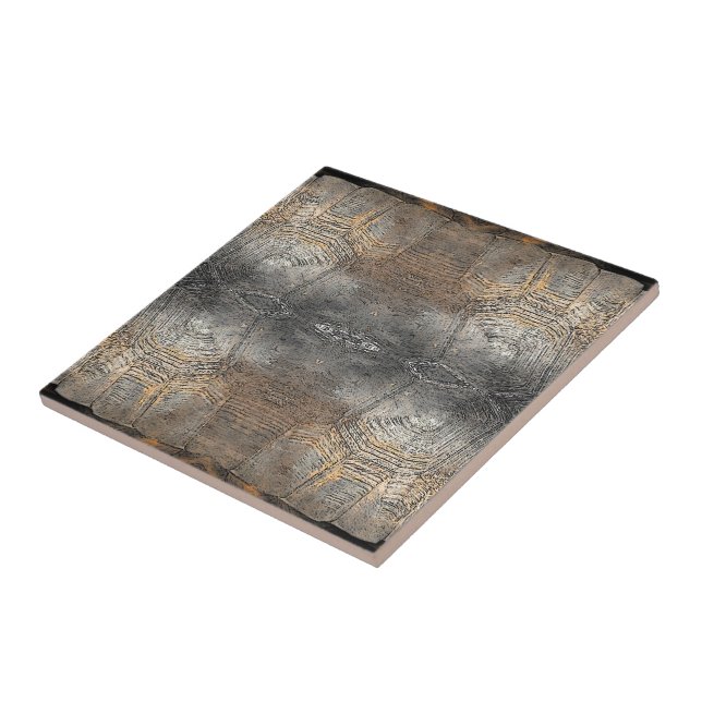 Carreau Motif Gopher Tortoise Shell (Côté)