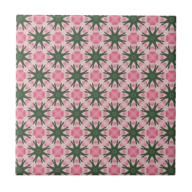 Carreau Motif graphique rose moderne (Devant)