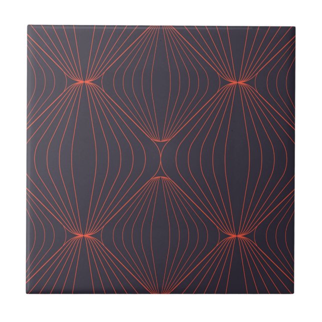 Carreau Motif graphique simple et élégant inspiré de Noël (Devant)