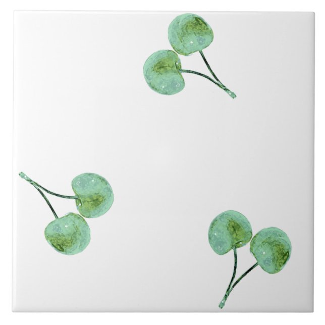 Carreau Motif Green Cherry (Devant)