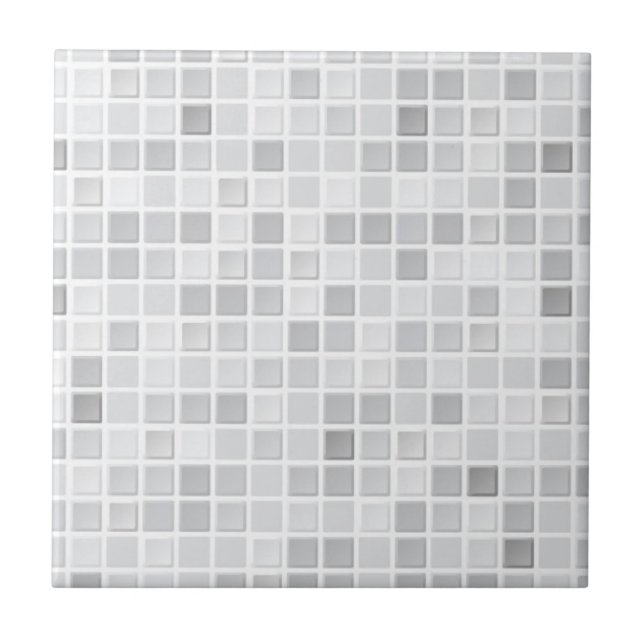 Carreau Motif gris de tuiles (Devant)