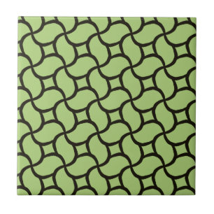 Carreau Motif gris vert et noir Abstrait