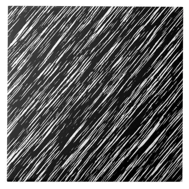 Carreau Motif Grunge noir et blanc (Devant)