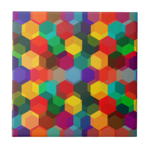 Carreau Motif Hexagon coloré géométrique