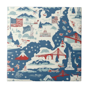 Carreau Motif historique vintage-américain (2)