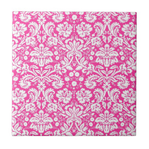 Carreau Motif humide rose chaud