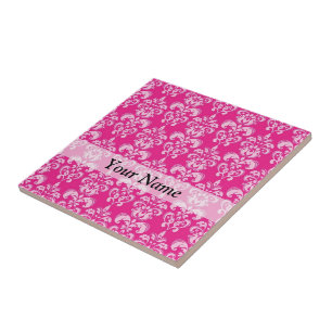 Carreau Motif humide rose chaud