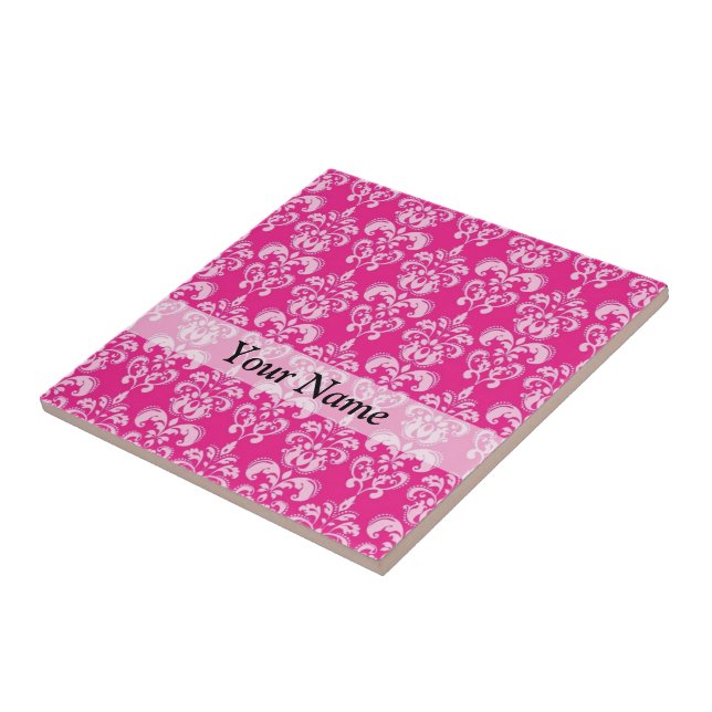 Carreau Motif humide rose chaud (Côté)