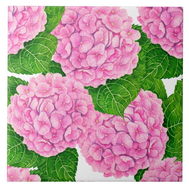Carreau Motif Hydrangea (Devant)