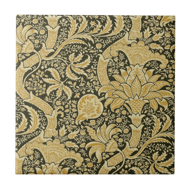 Carreau Motif indien d'or, William Morris (Devant)
