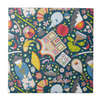 Motif japonais sans visage