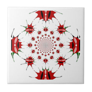 Carreau Motif kényan du bouclier national du pavillon kalé