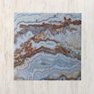 Carreau Motif Lace Agate Rock