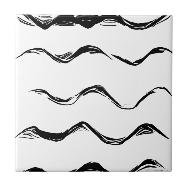 Carreau Motif lignes noires (Devant)