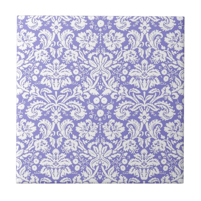 Carreau Motif Lilac pourpre damassé (Devant)
