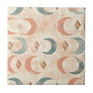 Carreau Motif lunaire floral céleste Boho (6)