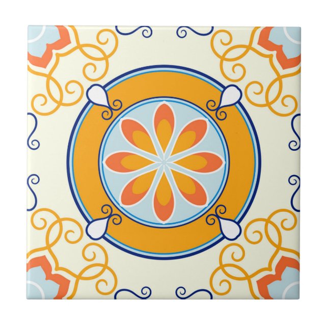 Carreau Motif Mandala/Carrelage marocain (Devant)