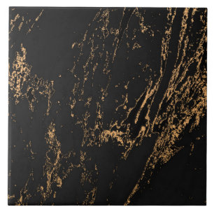 Carreau Motif Marbre Doré