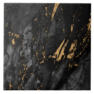 Carreau Motif Marbre Doré