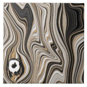 Carreau Motif Marbre Doré